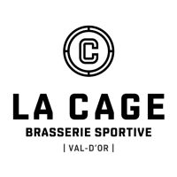 Logo La Cage Brasserie Sportive de Val-d'Or, en Abitibi-Témiscamingue.